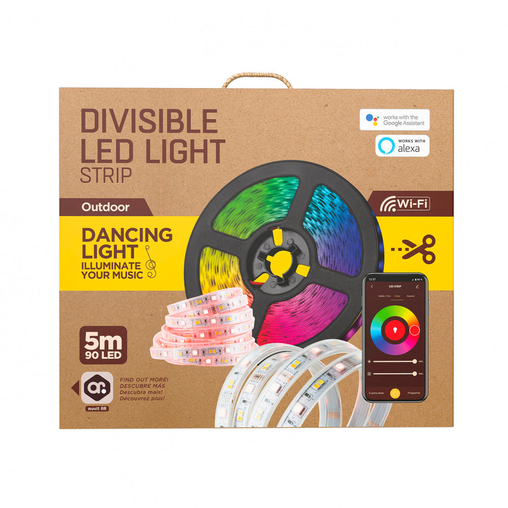 Muvit iO Tira LED WiFi RGB+CCT 5m Outdoor (IP68) *Embalaje dañado, nuevo*