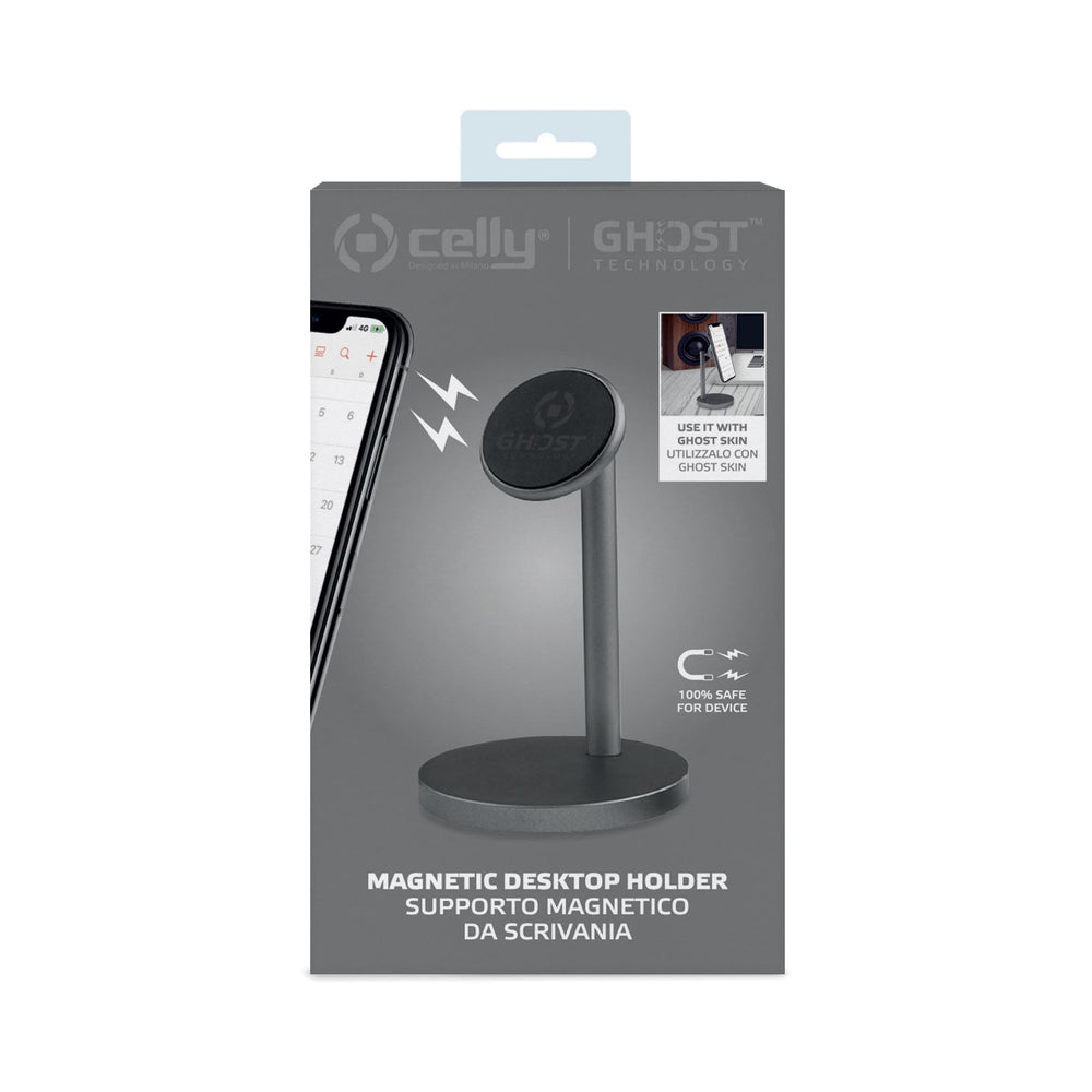 Soporte magnético Celly GHOSTDESK universal para escritorio