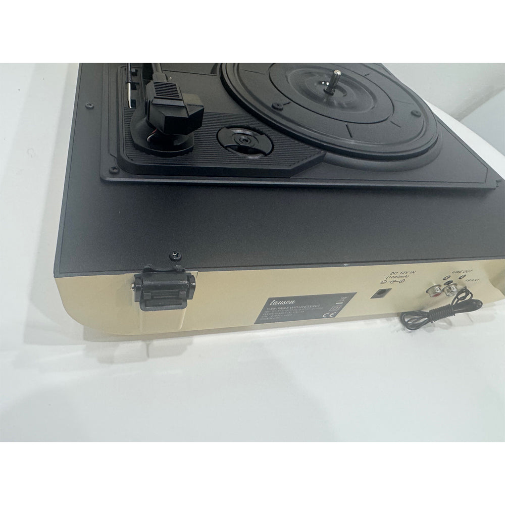 Tocadiscos Lauson 01TT15 vintage BT USB grabación crema Usado *Rota bisagra*