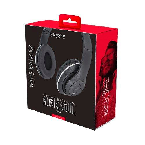 Auriculares Bluetooth Forever Music Soul BHS-300 Negro
