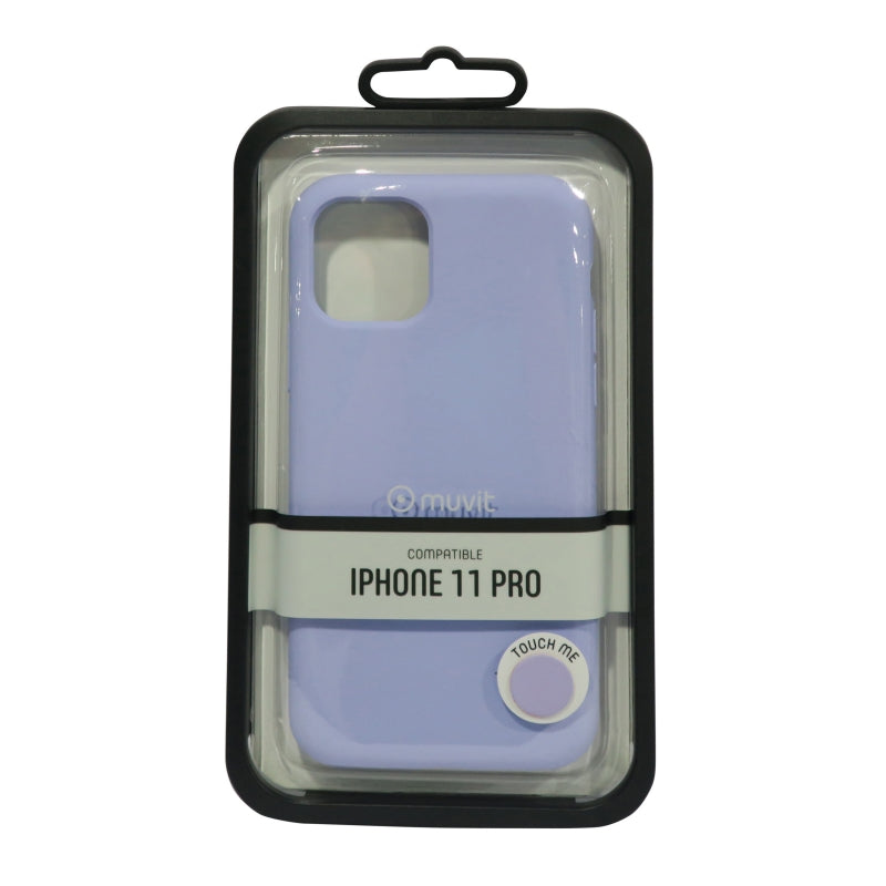 Carcasa Muvit para Apple iPhone 11 Pro Liquid Edition pale purple.