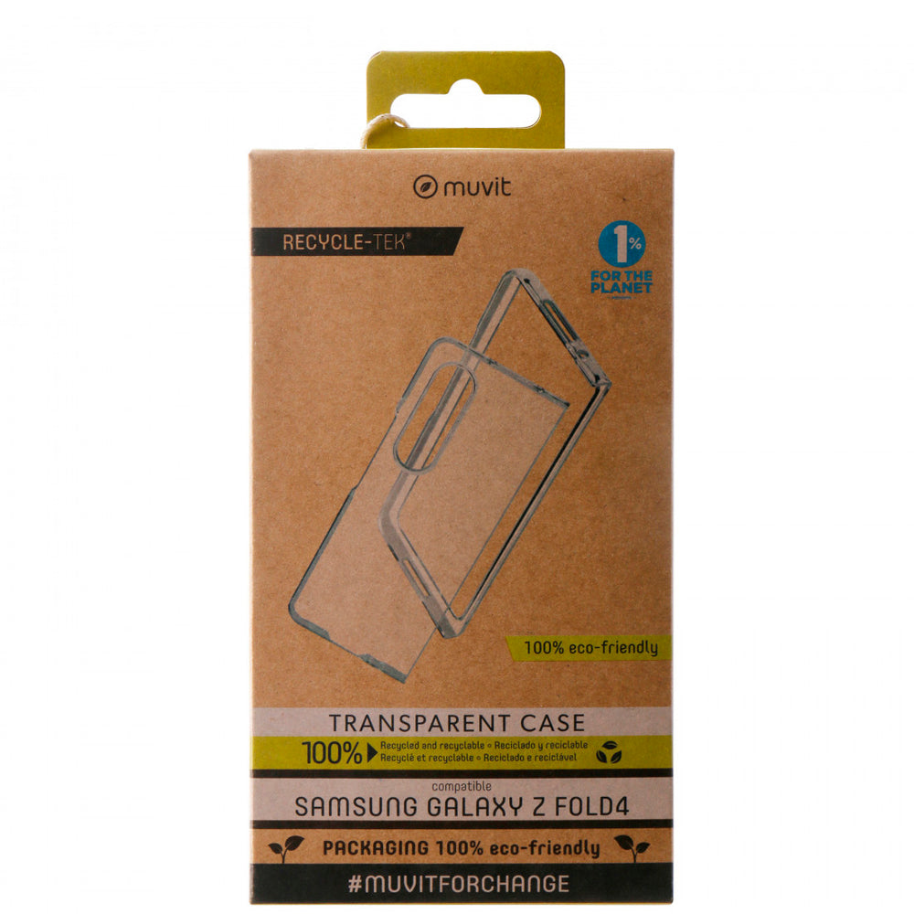 Funda Muvit for Change recycletek para Samsung Galaxy Z Fold4 transparente