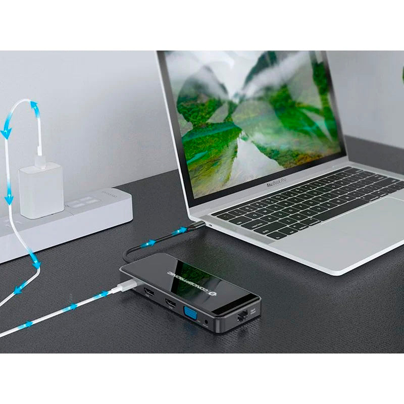 Conceptronic Docking 12 en 1 USB 3.2 Gen 100W PD Usado *Sin embalaje original*