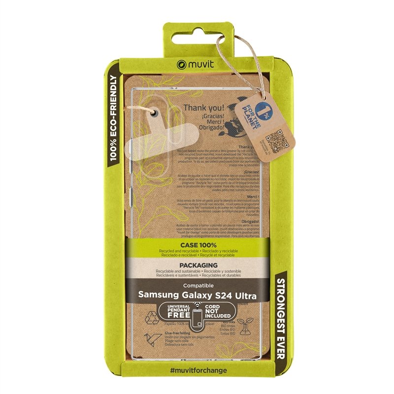 Funda Muvit for change para Samsung Galaxy S24 Ultra transparente
