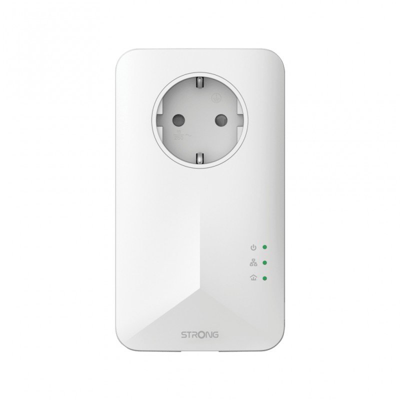 2 Adaptadores Strong Powerline 1000 Mbit/s Ethernet Wifi Blanco