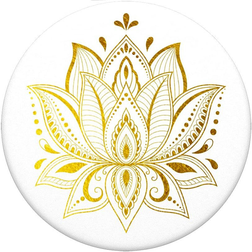 PopSockets soporte adhesivo Golden Prana Blanco