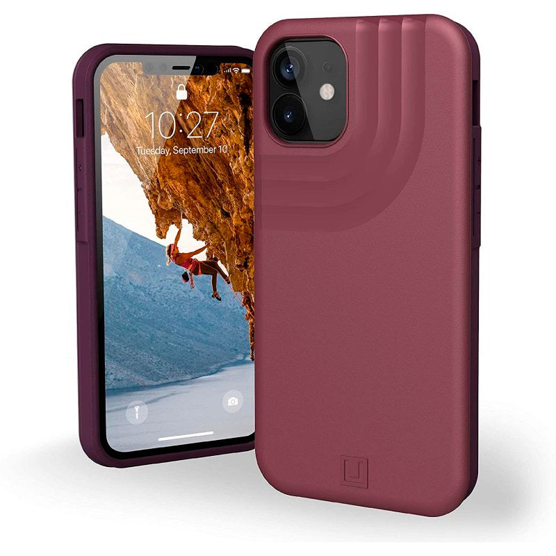 Funda Urban Armor Gear Anchor para Apple iPhone 12 Mini color berenjena