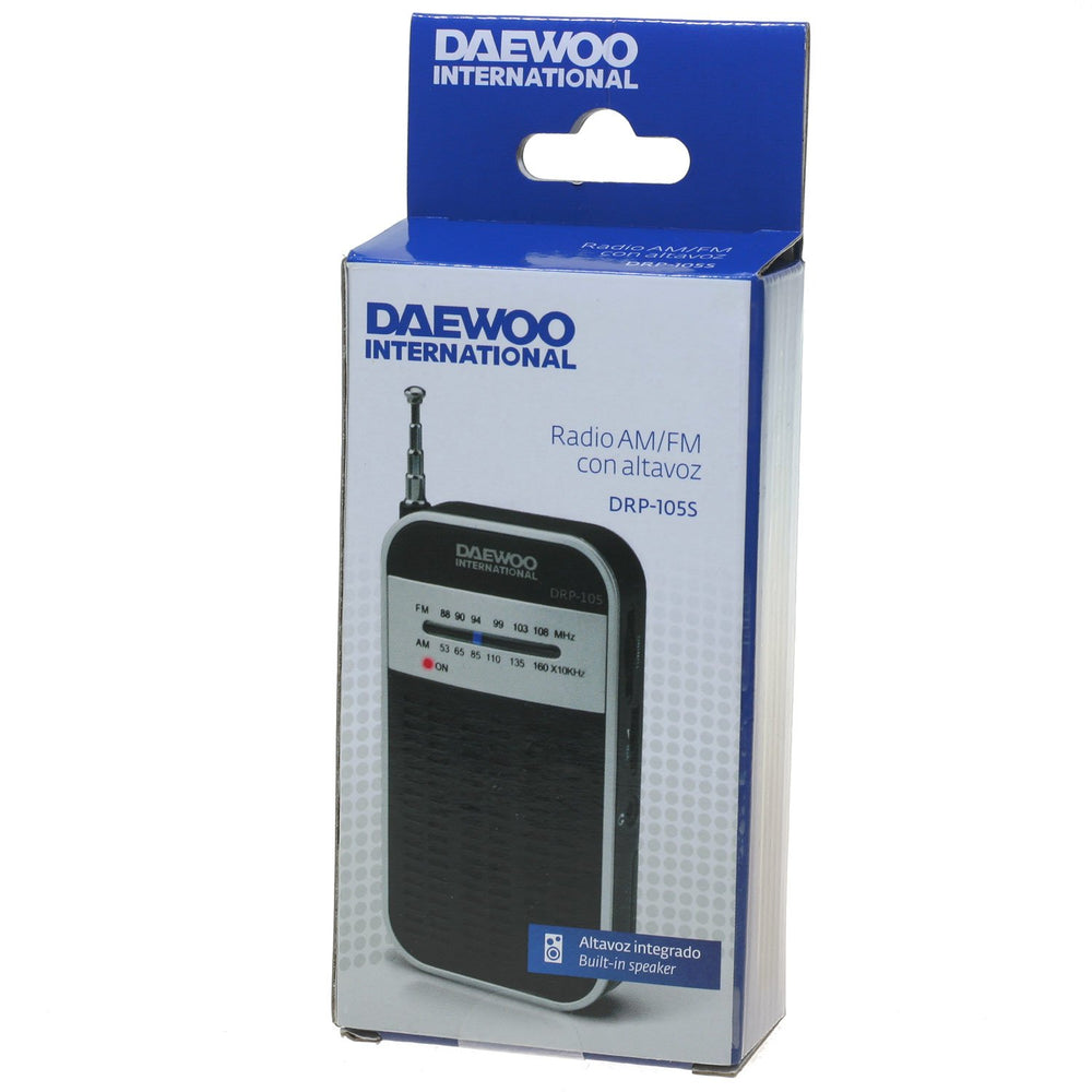 Radio Daewoo AM/FM DRP-105S Usada **Sin embalaje original**