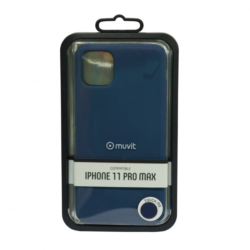 Carcasa muvit para Apple iPhone 11 Pro Max Liquid Edition azul cobalto.
