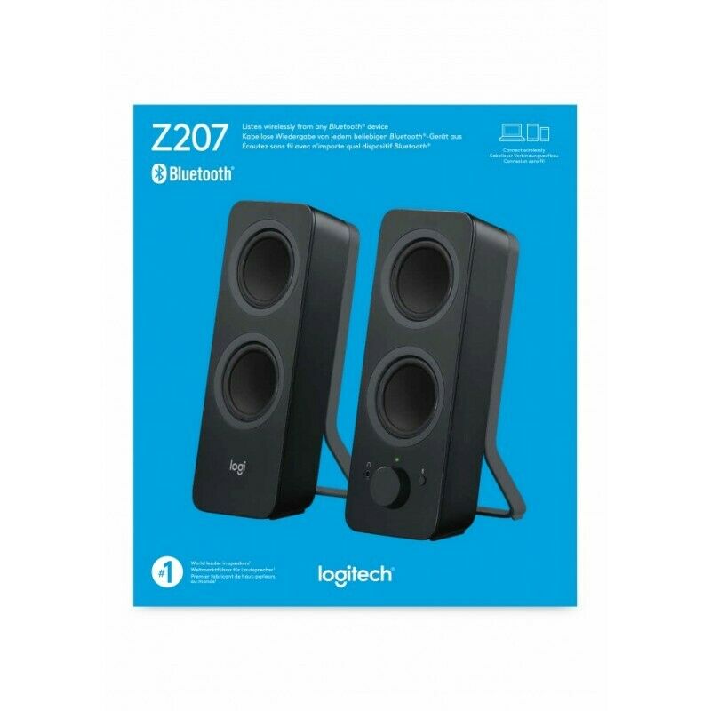 Logitech Altavoces 2.0 Z207 10w Bluetooth Negro Usado