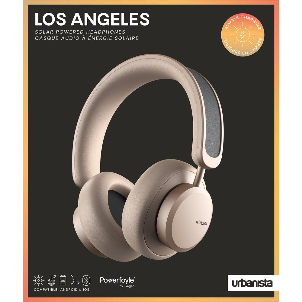 Auriculares inalámbricos Urbanista Los Ángeles Noise Cancelling solar Oro(NUEVO)