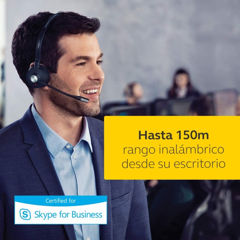 Auriculares Jabra Engage 65 DECT Negros Usado*auricular y centralita, sin cables