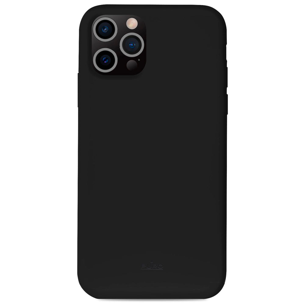 Funda PURO Silicona Icon para Apple iPhone 13 Pro Max negra