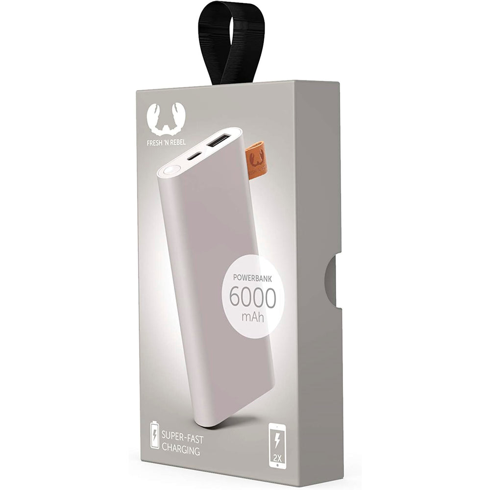 Power Bank Fresh’n Rebel ‎2PB6000IG Gris Claro Polímero de litio 6000 mAh