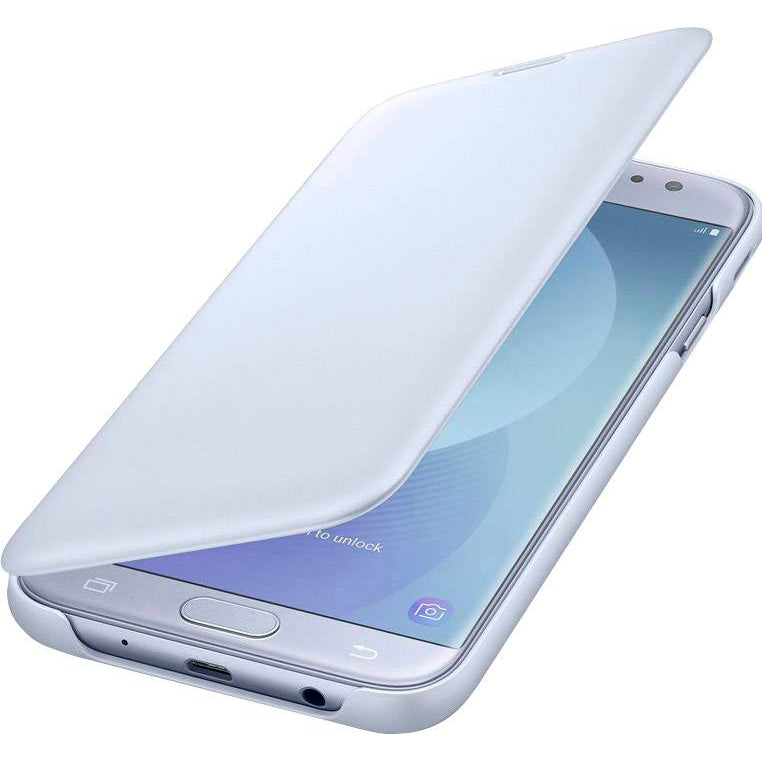 Funda original Samsung Wallet Cover para Samsung Galaxy J7 2017 Billetera Azul