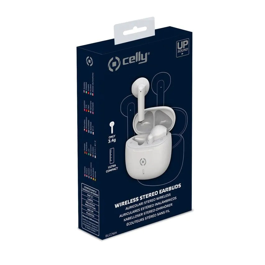 Auriculares Celly BUZ2 Bluetooth TWS Blancos