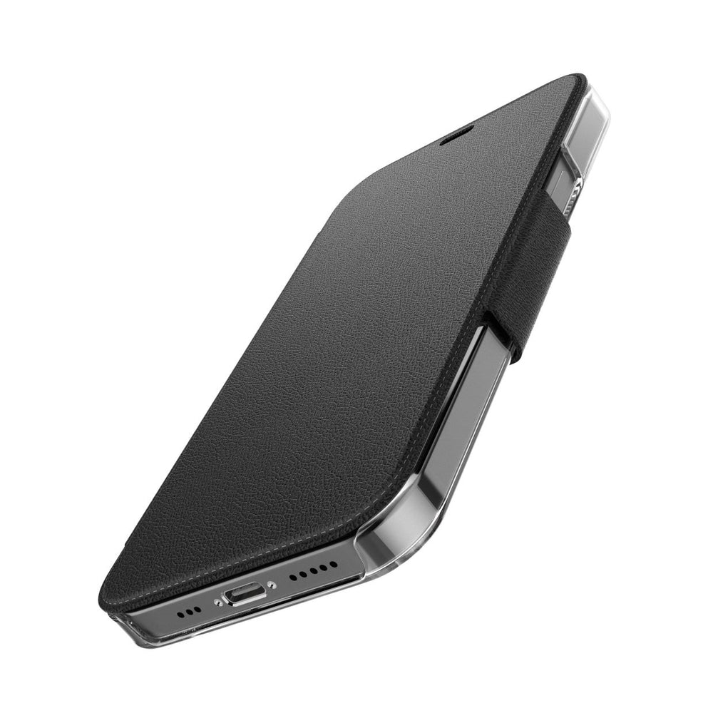 Funda Raptic Engage Folio para Apple iPhone 12 Mini negra.