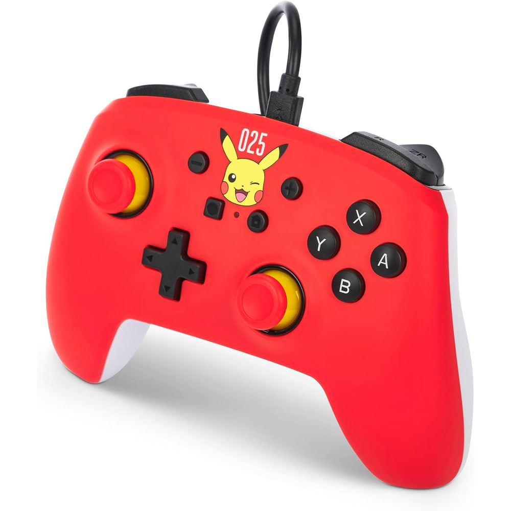 Mando PowerA con Cable Pikachu riendo para Nintendo Switch