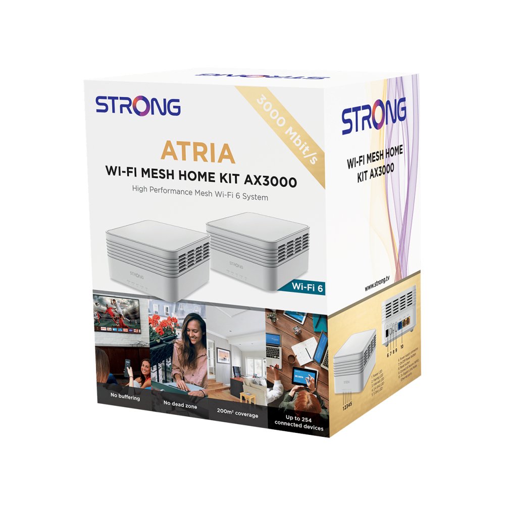 Strong MESHKITAX3000 Doble banda Wifi 6 Blanco **Solo es 1 modulo**