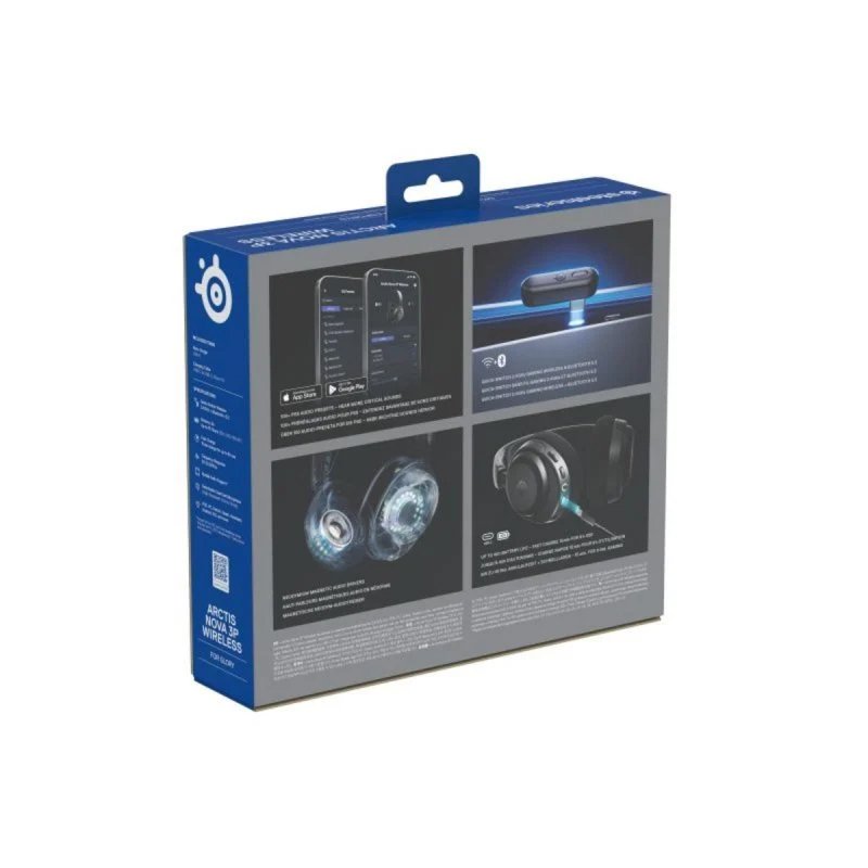 Auriculares Steelseries Arctis Nova 3P Inalámbrico Diadema Juego Negro