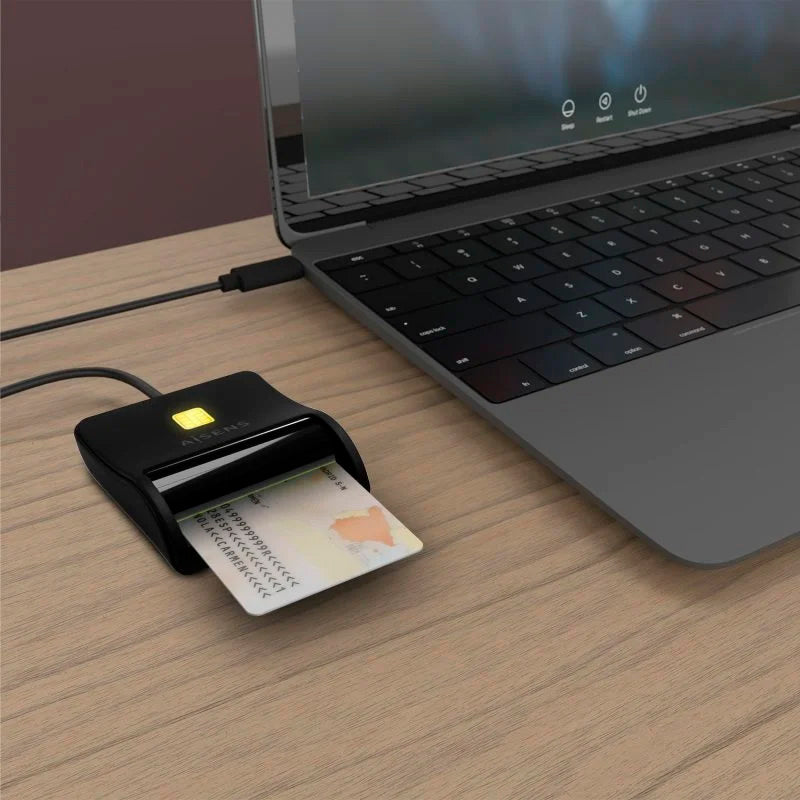 Lector de DNI Aisens ASCR-SN03C-BK USB-C