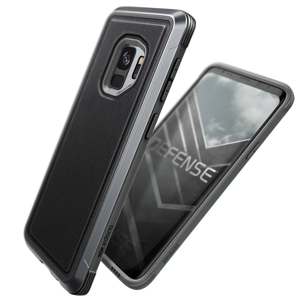 Carcasa XDoria Defense Lux G960F para Samsung Galaxy S9 color negro.