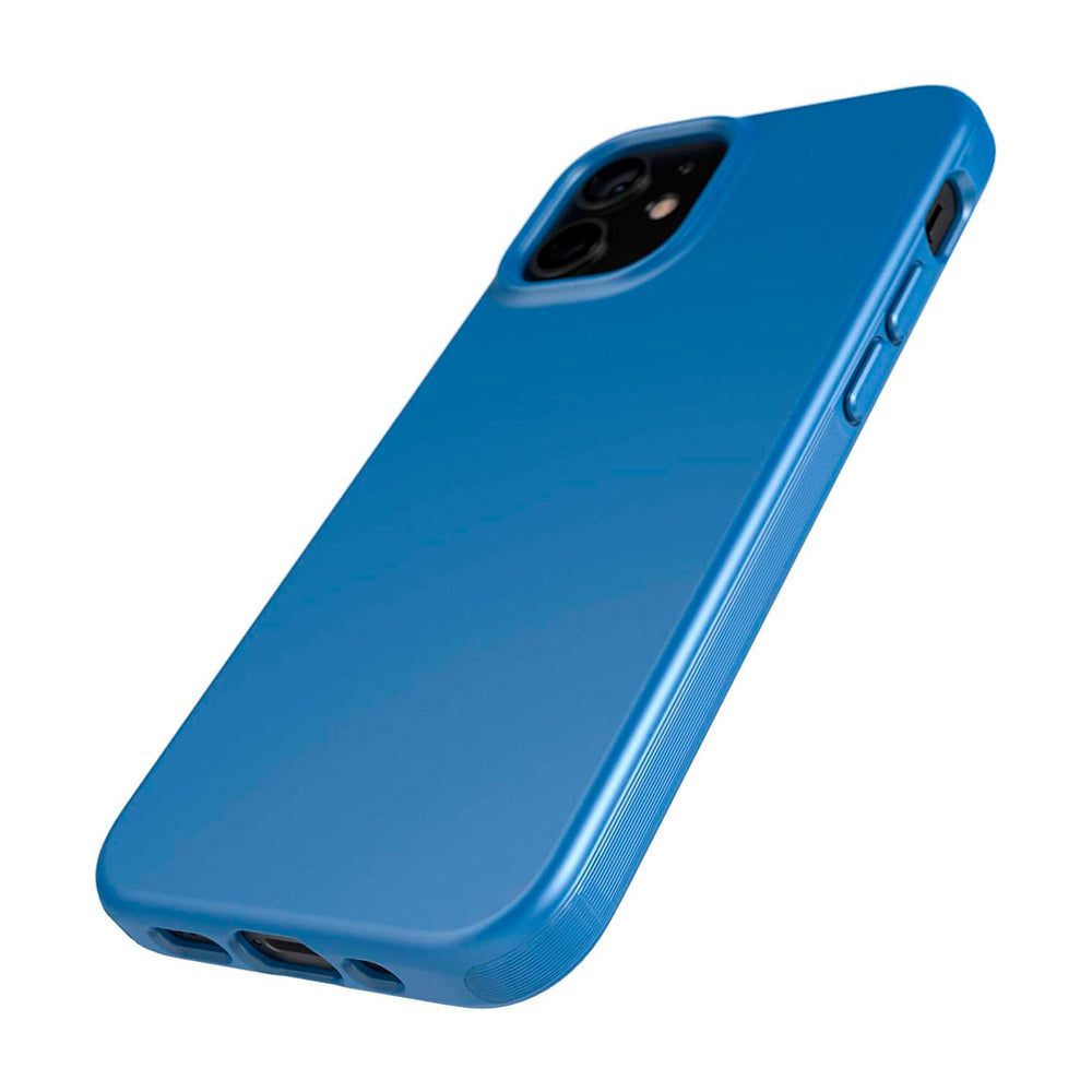 Funda de Silicona Tech21 Evo Slim azul para Apple iPhone 12 Mini 5G