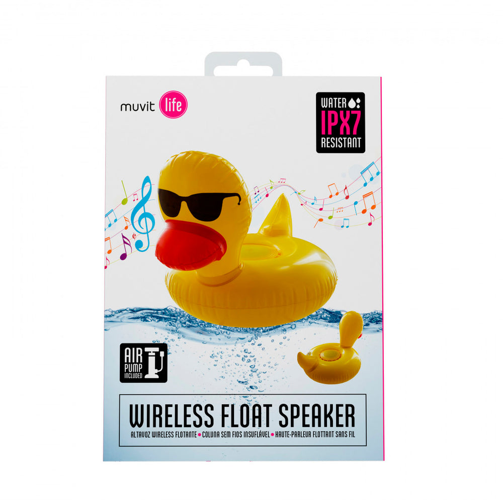 Altavoz Bluetooth Muvit Life flotante pato amarillo