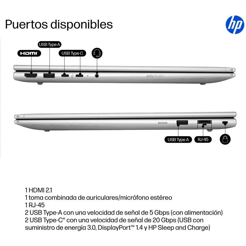 Portátil HP ProBook 4 G1i 16″ Intel Core Ultra 5 225U 16GB/512GB SSD W11P Usado