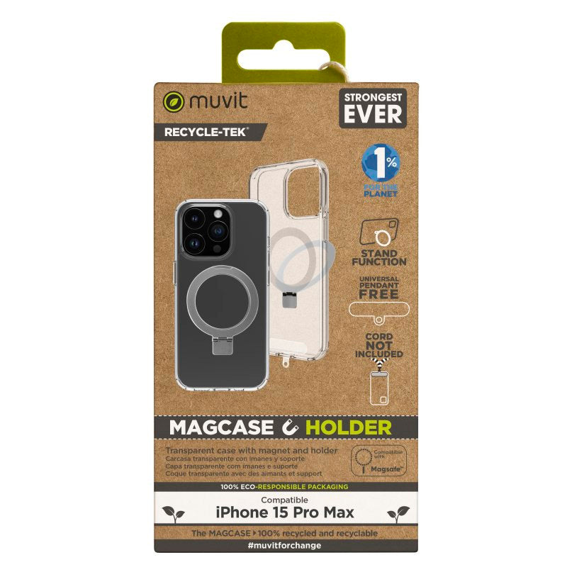 Funda Muvit for Change recycletek Magsafe para Apple iPhone 15 Pro Max (NUEVO)