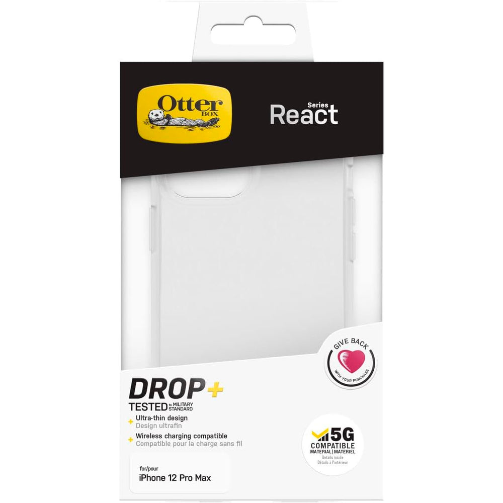 Funda OtterBox React Series para Apple iPhone 12 Pro Max Transparente