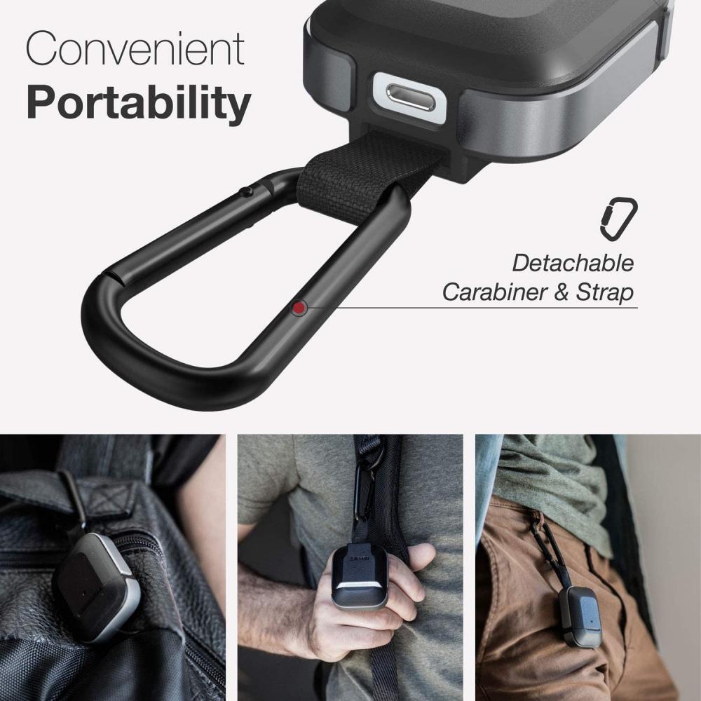 Estuche X-Doria Defense Trek para Air pods 1 y 2 negro