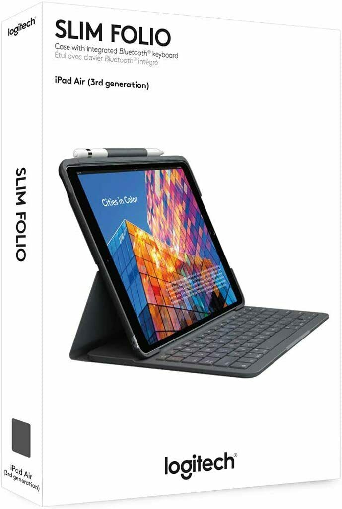 Funda Slim Folio con Teclado Logitech iPad Air (3ª generación) teclado en alemán