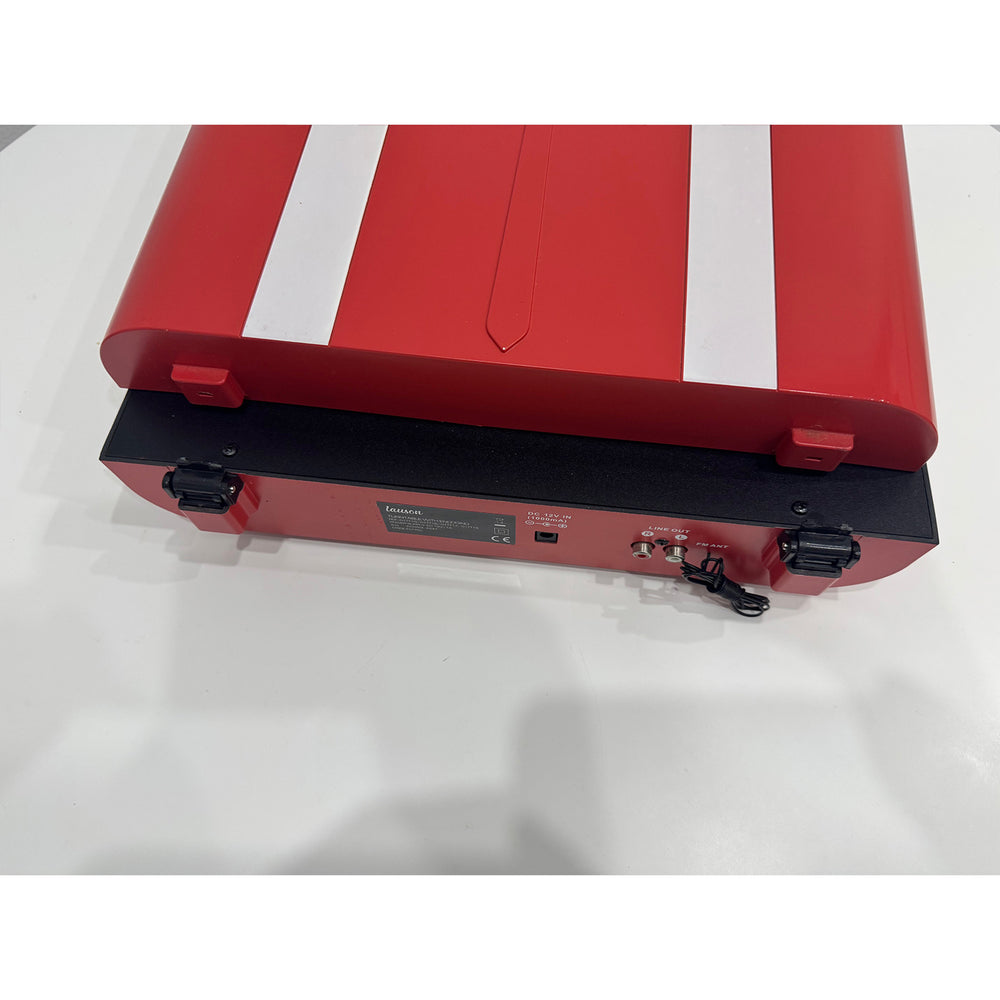 Tocadiscos Lauson 01TT17 vintage BT USB grabación rojo Usado *Rota bisagra*