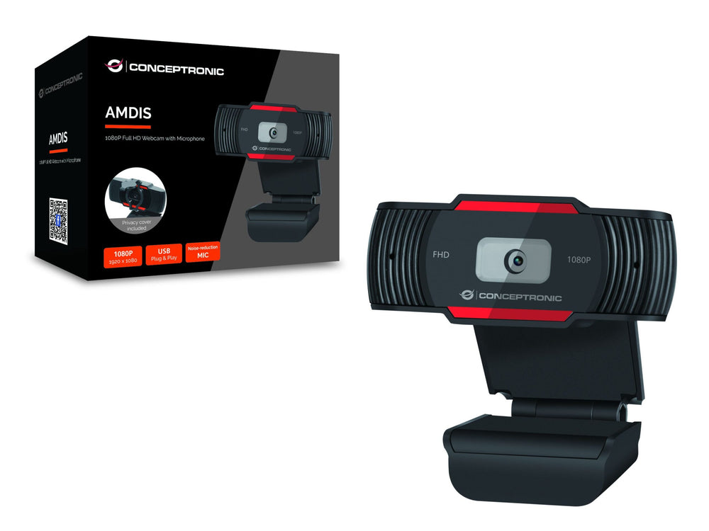 Webcam Conceptronic AMDIS04R 1080P con micrófono