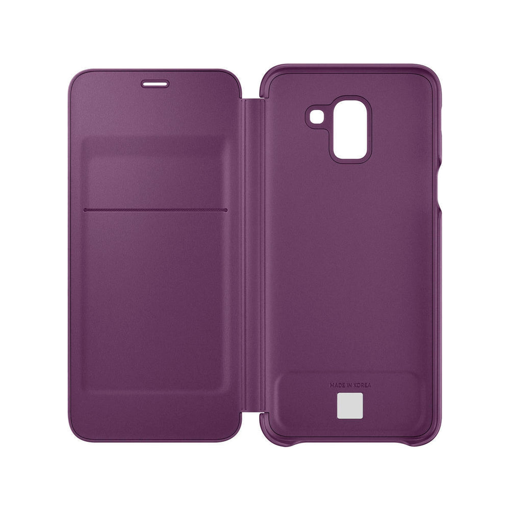 Funda original Samsung Flip Wallet para Samsung Galaxy J6 rosa.
