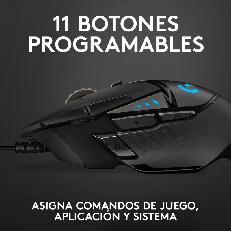 Logitech G502 Hero Ratón Gaming 25600DPI Usado