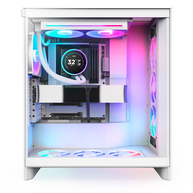 Kit Refrigeración Líquida NZXT Kraken Elite 280 RGB LCD Display Blanco