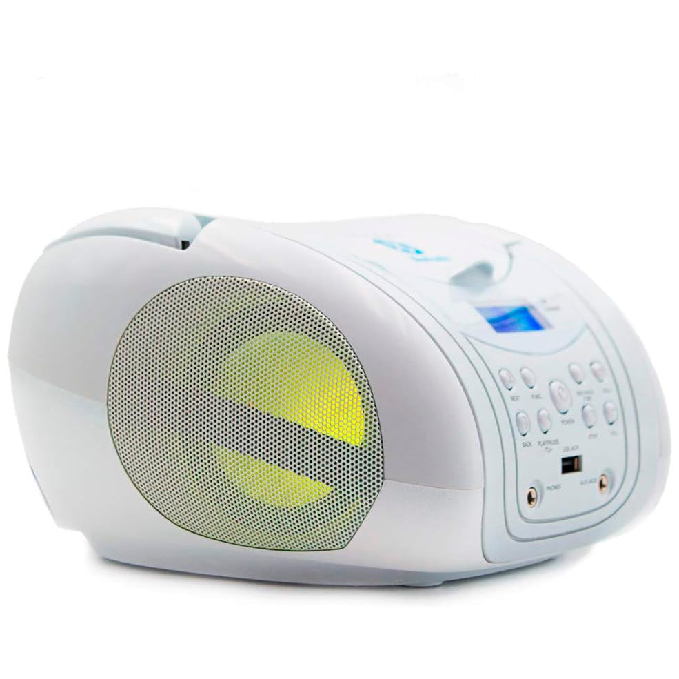 Reproductor CD Lauson MX22 CD-MP3 con Luces LED y Bluetooth y Radio FM