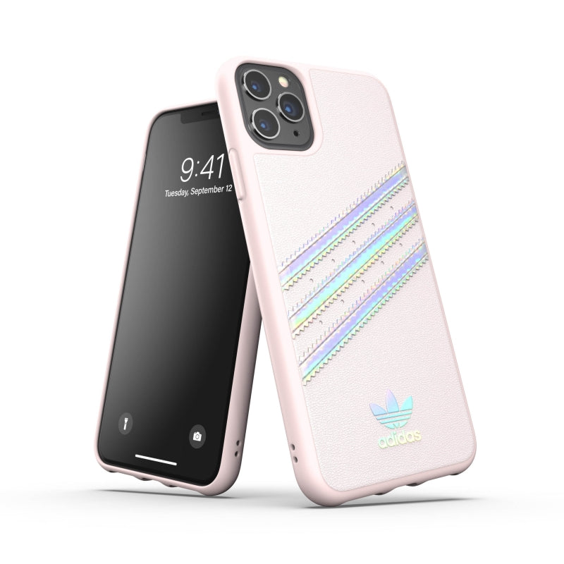 Funda Original Adidas para Apple iPhone 11 Pro Max rosa/holograma (NUEVO).