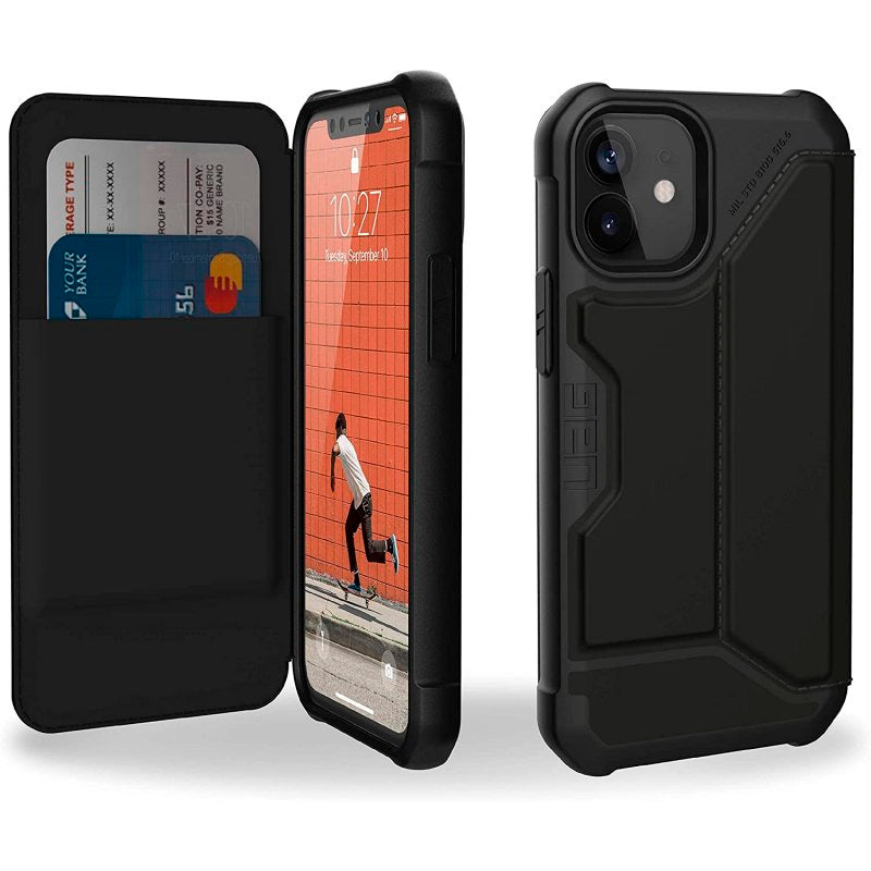 Funda Urban Armor Gear Metropolis-Folio SATN ARMR para Apple iPhone 12 Mini