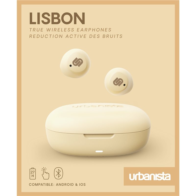Auriculares Urbanista True Wireless Lisbon color vainilla