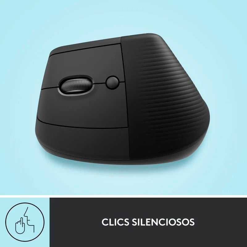 Logitech Lift Ratón Inalámbrico Vertical para Zurdos 4000 DPI Gris-Negro Usado *