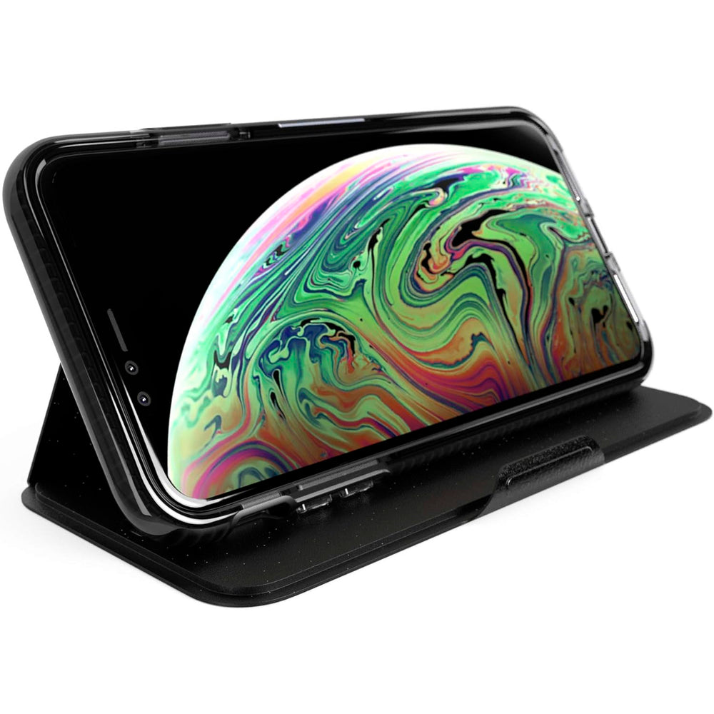 Funda Protectora Tech21 Evo Wallet con tarjetero para Apple iPhone XS MAX negro