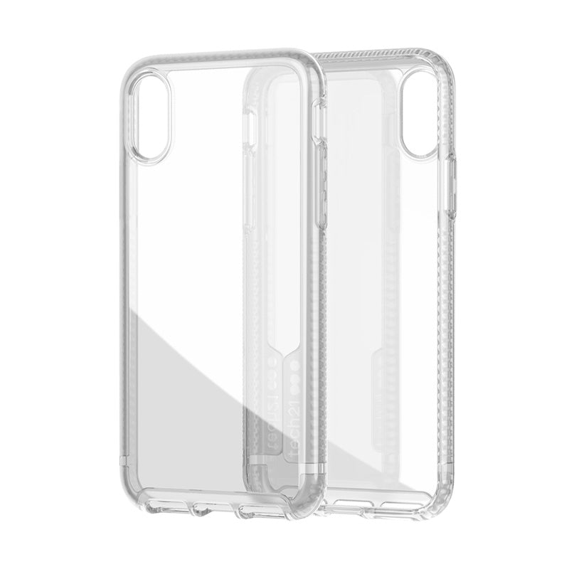 Funda de Silicona Tech21 Pure Clear Transparente para Apple iPhone X/Xs