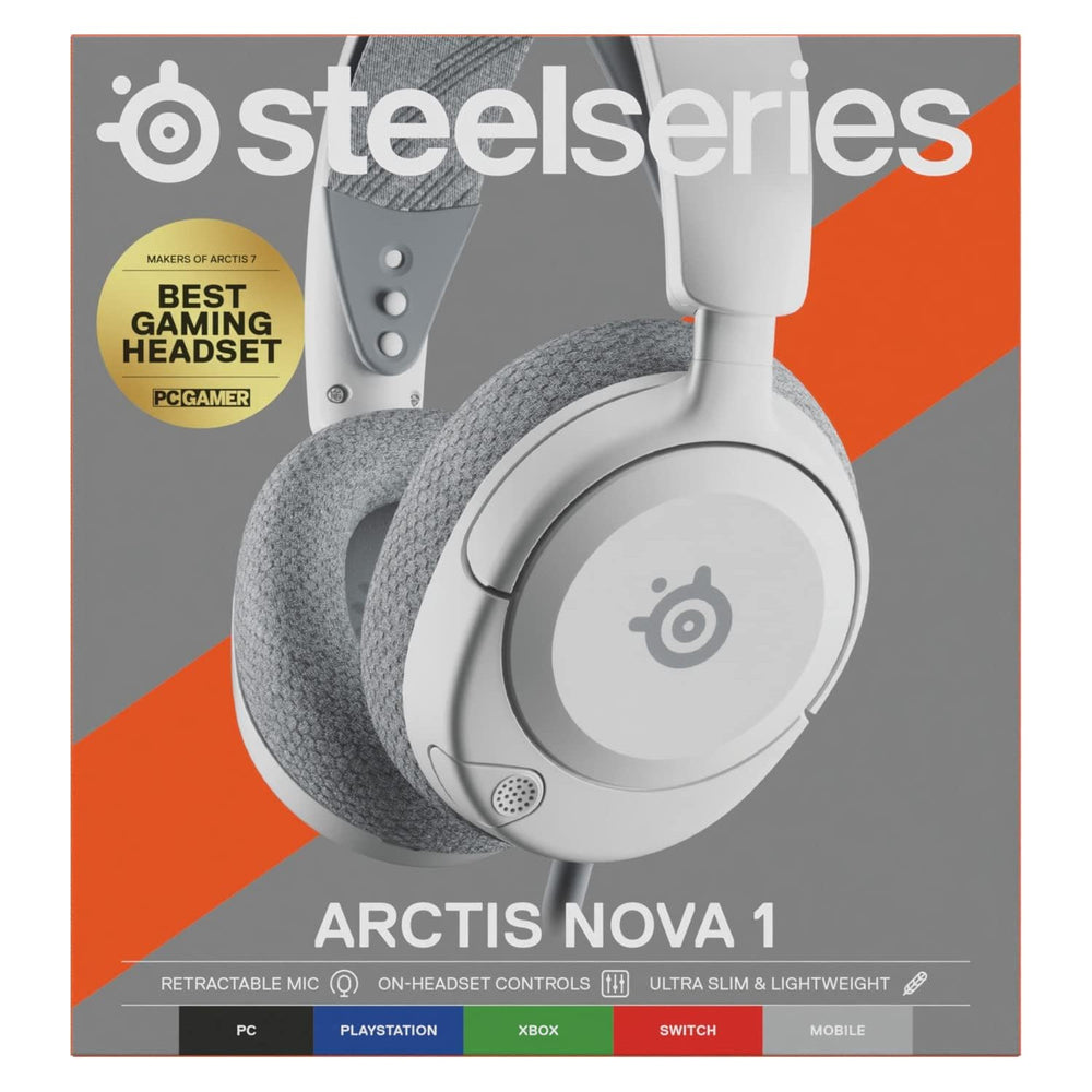 Auriculares Steelseries Arctis Nova 1 Alámbrico Diadema Juego Blanco
