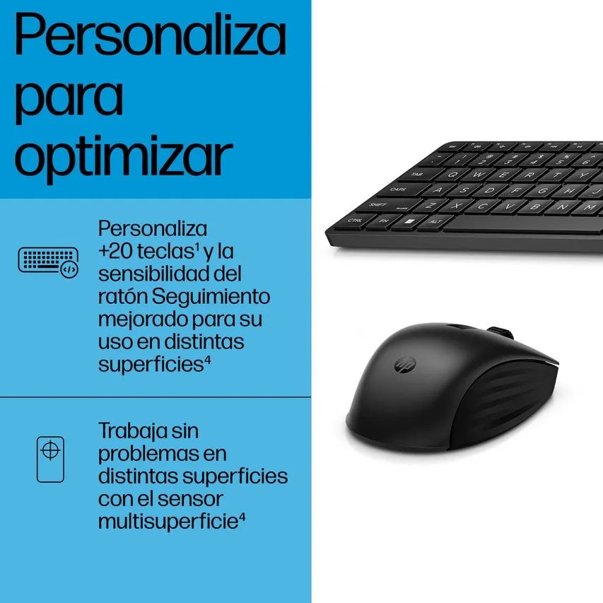 Combo HP 655 Conjunto de teclado y ratón inalámbricos en español
