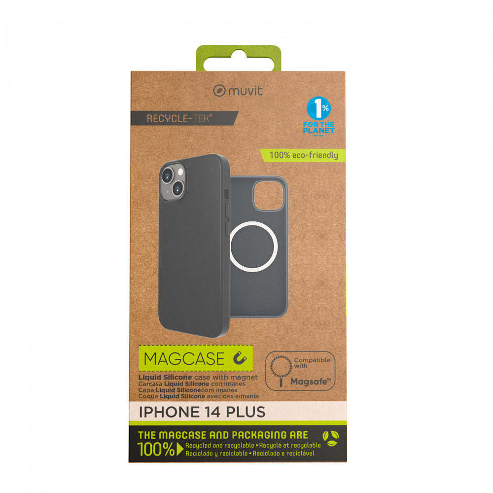 Funda Muvit for Change recycletek Liquid Silicone Magsafe para Apple iPhone 14+