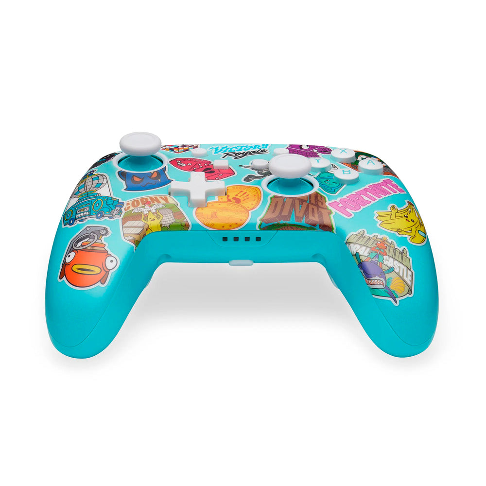 Mando inalámbrico mejorado POWERA para Nintendo Switch Fortnite Sticker Usado