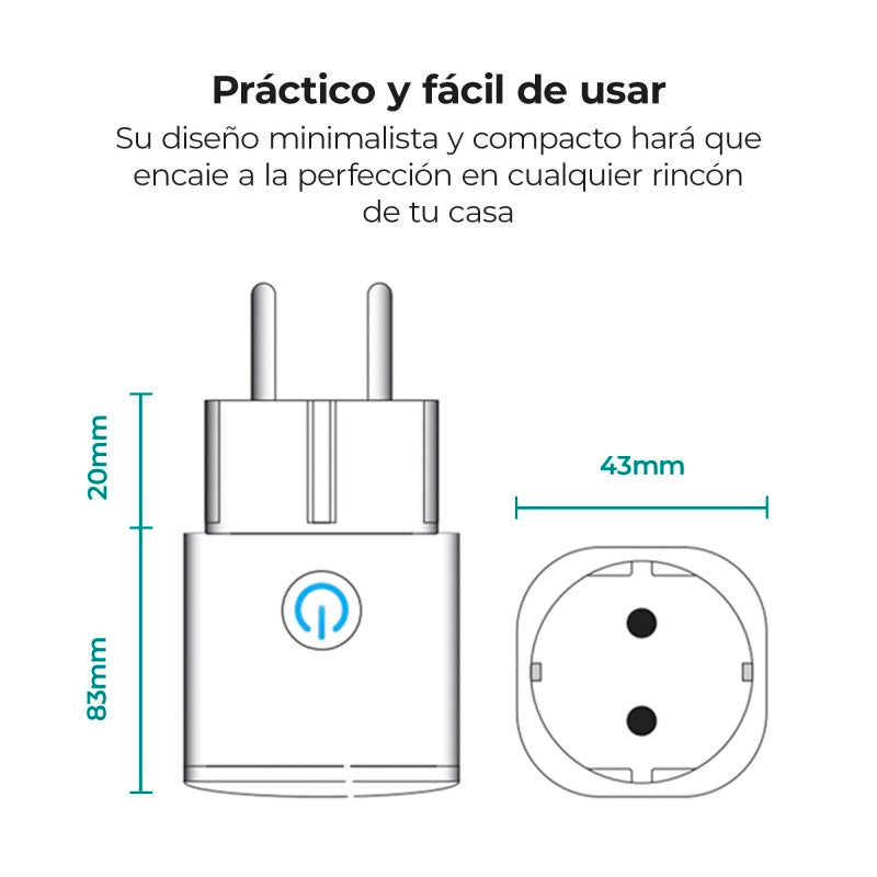 Enchufe Inteligente Ksix Smart Energy Mini WiFi